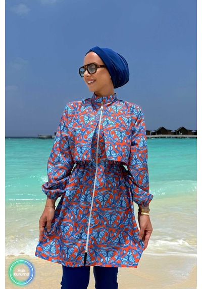 Kahijab Ivy Tesettür Mayo - Saks Mavi Saks Mavi
