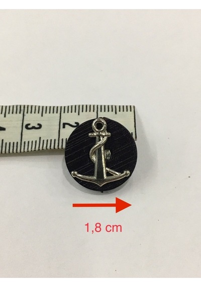 Yelek Hırka Düğmesi 6 Lı Set Çapa Armalı 1,8 Cm