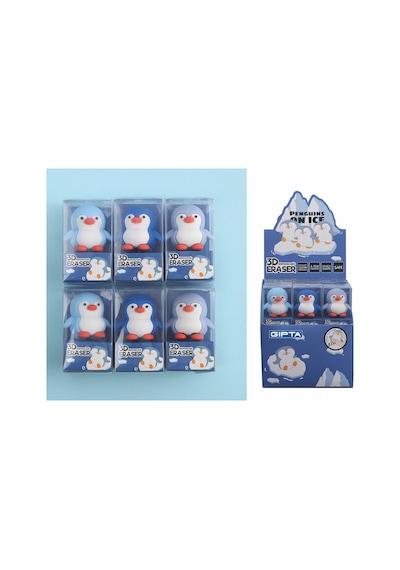 Gıpta Silgi Penguın 3d 24 Lü K2364
