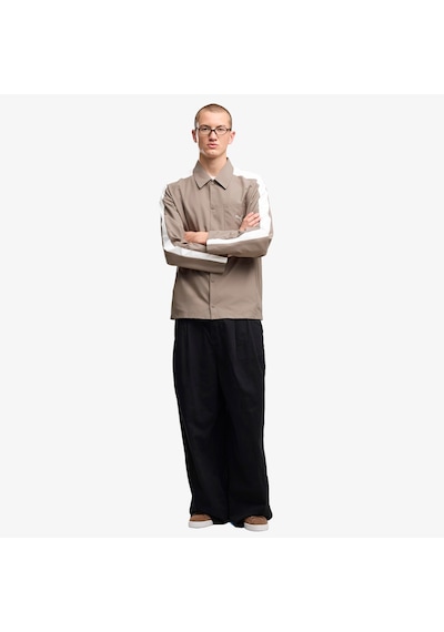 Puma T7 Relaxed Woven Overshirt Erkek Gri Gömlek 638362 Çok Renkli