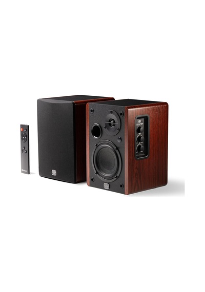 Eris Accent - Aktif Kitaplık Hoparlör Çift 4 İnç Woofer, 1 İnç İpek Kubbe Tweeter, 60w Class D, Trs/rca/aux