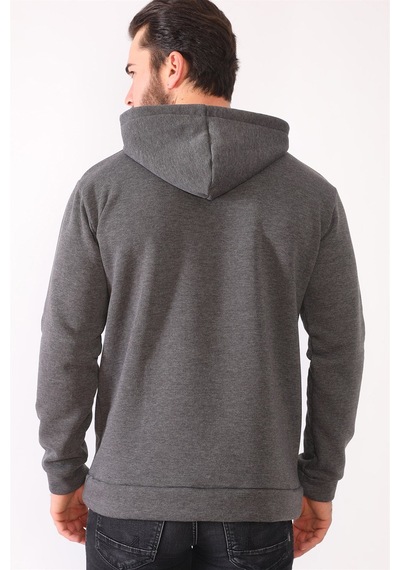 1044 Dewberry Erkek Sweatshırt-antrasit Antrasit