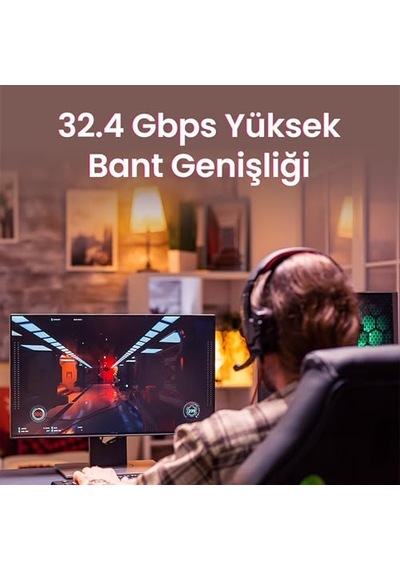 8k/60hz 4k/165hz 2k/240hz Displayport 1.4 Kablo 2 Metre Genel