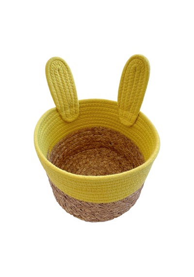 Koçtaş Tavşan Kulaklı Sepet 24 x 16 Cm Sarı