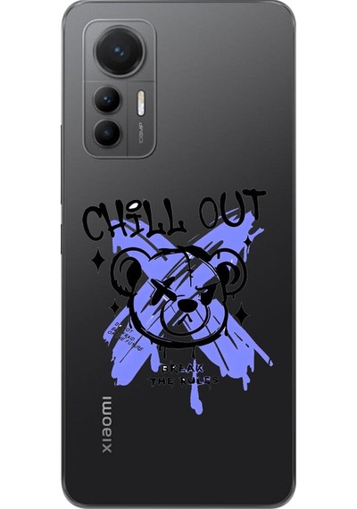 Xiaomi Mi 12 Lite Uyumlu Şeffaf Kılıf Graffiti 8 Tasarımlı