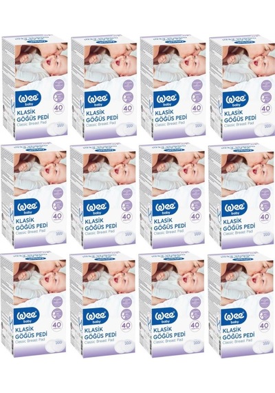 Wee Baby 132 Klasik Göğüs Pedi 12 x 40'lı
