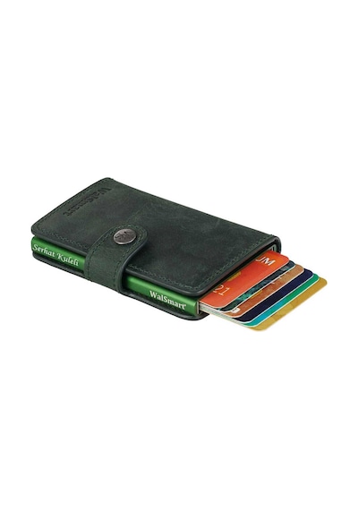 Walsmart Mini Crazy Akıllı Mekanizmalı Cüzdan Hakiki Deri