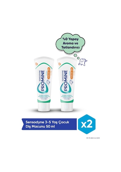 Sensodyne Promine 3-5 Yaş Çocuk Diş Macunu 2 x 50 ML
