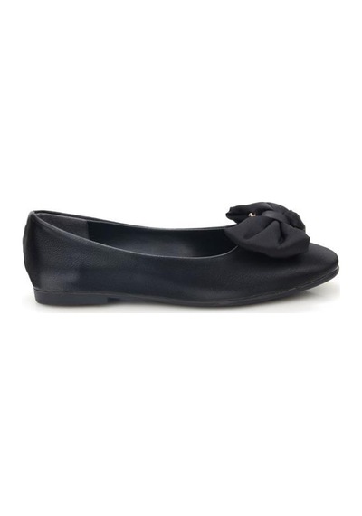 Papuçcity Fendi 03467 Kadın Günlük Fiyonklu Babet Sıyah