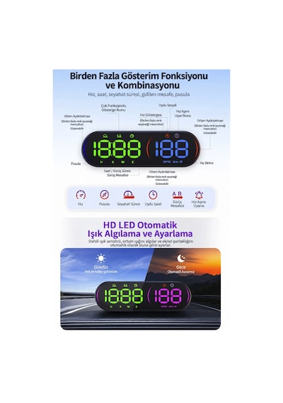 Rks Rk 250s Uyumlu Bowie Gps Destekli Harici Hız Göstergesi Type-c