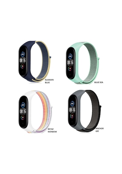 Xiaomi Mi Band 7 Band 6 Ve 5 Uyumlu Kordon Hasır Kordon