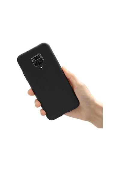 Xiaomi Redmi Note 9 Pro Max Kılıf Kamera Korumalı Silikon Rubber Arka Kapak Siyah