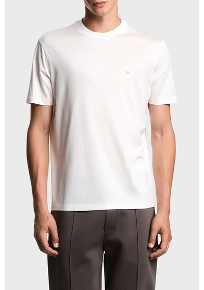 Emporio Armani Pamuk Karışımlı Regular Fit Bisiklet Yaka Logolu T Shirt Erkek T Shirt Em003137 Af10761 U0003 Beyaz Emporio Armani Pamuk Karışımlı Regular Fit Bisiklet Yaka Logolu T Shirt Erkek T Shirt Em003137 Af10761 U0003 Beyaz