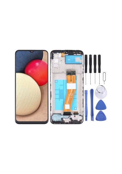 Cbtx Samsung Galaxy Uyumlu A02s Sm-a025g/a025m Digitizer Çerçeveli Tam Montaj Lcd Ekran