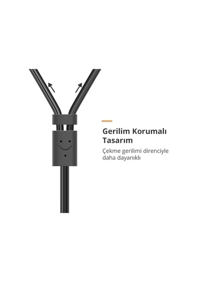 3.5mm Aux Rca Ses Kablosu, 1.5 Metre Belirtilmemiş