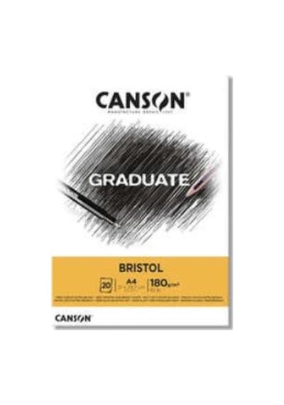 Canson Graduate Bristol Çizim Defteri 180G 20 Yaprak A4