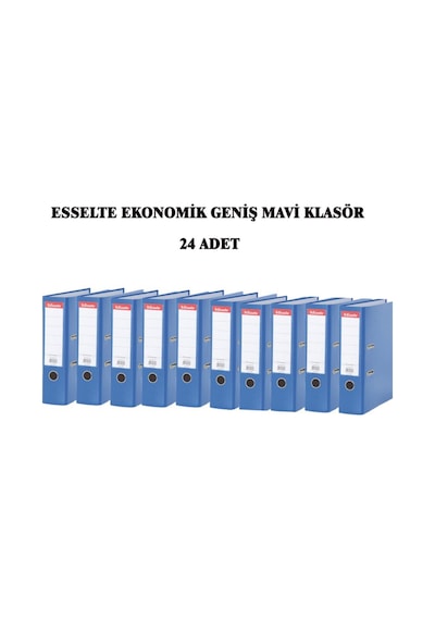 Esselte Ekonomik Mavi Geniş Klasör 24 Adet