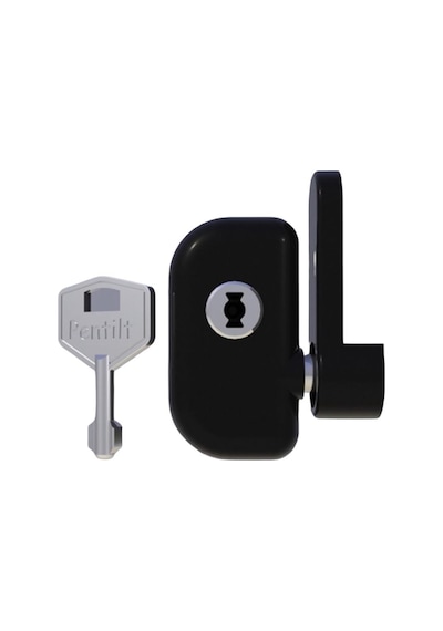 Pentilt Çift Açılım Pvc Pencereler için Çocuk Emniyet Kilidi Siya
