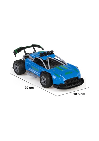 Şarjlı Ve Darbeye Dayanıklı Rc Araba - Super Racer 1:18 Off-road Mavi