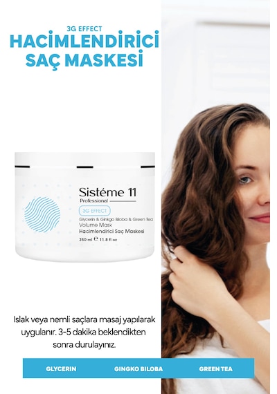 Sisteme 11 Hacimlendirici Maske 350 Ml