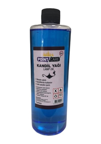Mavi Kandil Yağı Kokusuz Dumansız Iç Mekan Gaz Lambası Yağı 400Ml