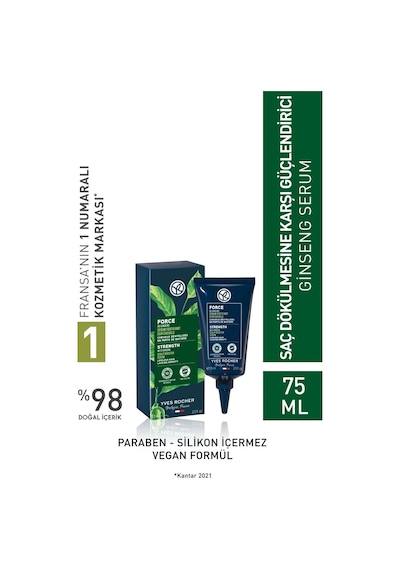 Yves Rocher Chute Dökülme Karşıtı Prebiyotik 300 ML + Saç Kremi 200 ML + Ginseng Serum 75 ML