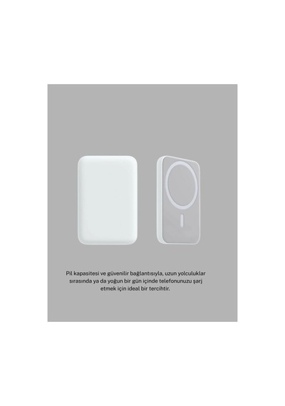 Astraltech Magsafe Battery Pack Kablosuz Hızlı Şarj, Kompakt Ve Taşınabilir Güç Bankası Çok Renkli