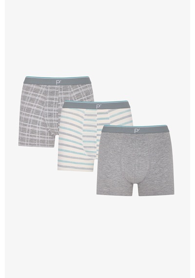 Penti Erkek Renkli Soft Grid Çoklu Boxer