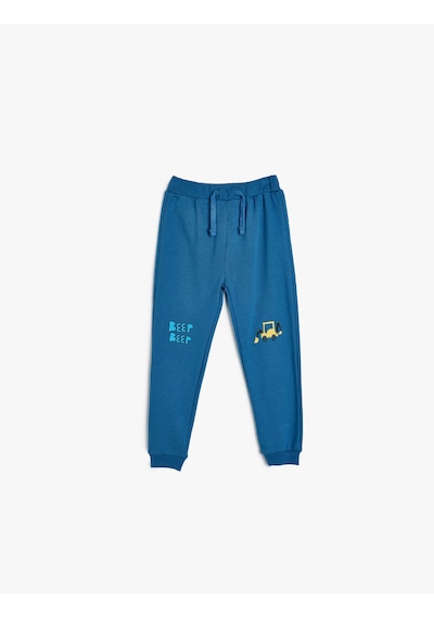 Koton Jogger Eşofman Altı Beli Bağlamalı Traktör Baskılı Pamuklu Şardonlu Saks 5wmb40063tk Saks Mavi Koton Jogger Eşofman Altı Beli Bağlamalı Traktör Baskılı Pamuklu Şardonlu Saks 5wmb40063tk Saks Mavi
