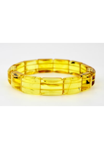 Kehribar Bileklik Fosilli Roleks Özel Tasarım Ambergold Blk23-51 Çok Renkli