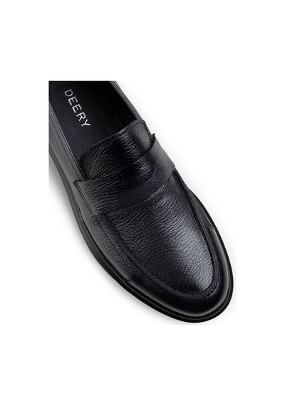 Deery Hakiki Deri Gri Comfort Erkek Loafer Ayakkabı Gri (539891889) Gri