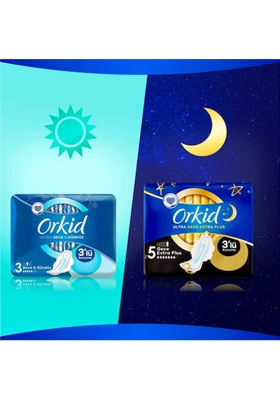 Orkid Ultra Gece & Gündüz Tekli Paket 6'lı
