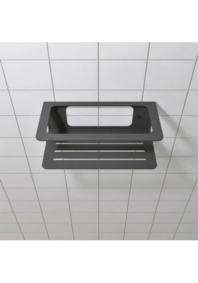 Hvngroup Metal Banyo Şampuanlık Askısı, Duş Rafı Siyah