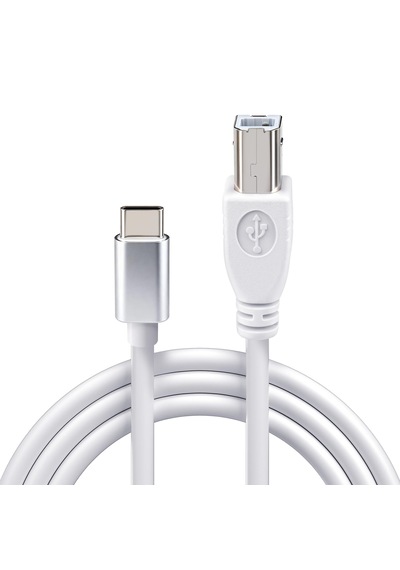 Cr68 Type-c / Usb-b Yazıcı Kablosu 1mt Type-c Girişli Laptop, Tablet Ve Telefon Uyumlu Yazıcı, Tarayıcı Ve Enstrüman Bağlantı Kablosu 4pin Type-c Male