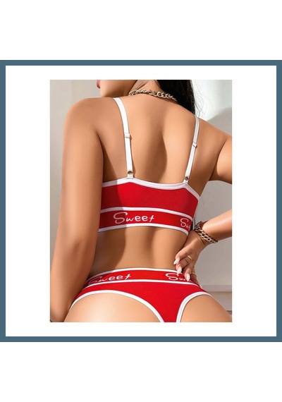 Agc Uygun Sepet Kadın Kırmızı Sweet Sütyen Kilot Takımı 5161 Beden: S/m Renk: Kırmızı Agc