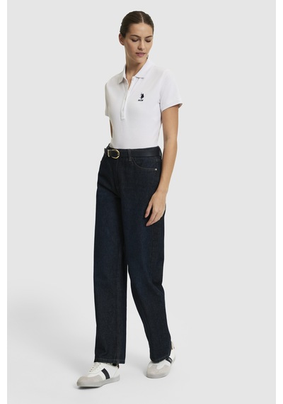 U.S. Polo Assn. U.s. Polo Assn. Kadın Beyaz Tişört Basic 50321798-vr013