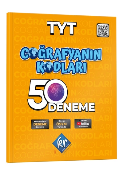 Coğrafyanın Kodları TYT Coğrafya Çözümlü 50 Deneme KR Akademi