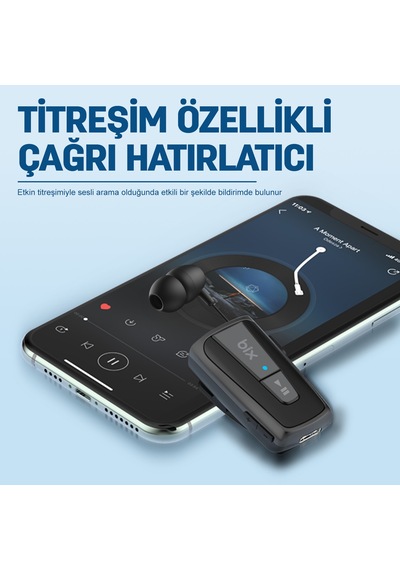 Bix Soundcraft TW7 Makaralı Çekilebilir Klipsli Bt 5.3 Kulaklık