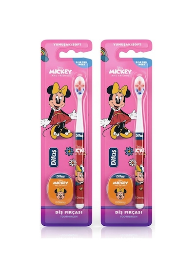 Difaş Minnie Mouse Yumuşak Kıllı Diş Fırçası 8-14 Yaş 2 Adet