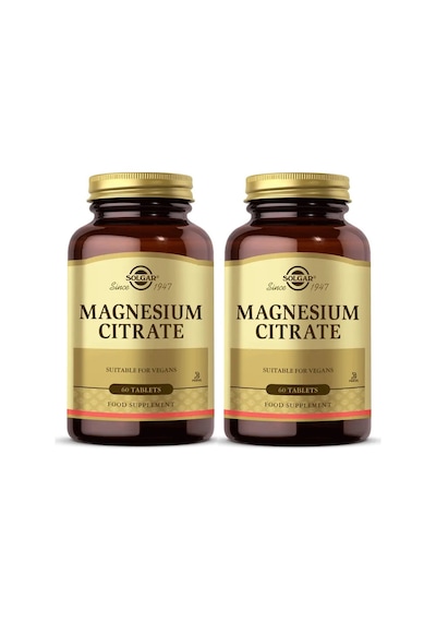 Solgar Magnesium Citrate 200 MG 60 Tablet 2'li