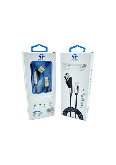 Type-c Metal Hızlı Şarj Ve Veri Aktarımı Arbaks Arb-602