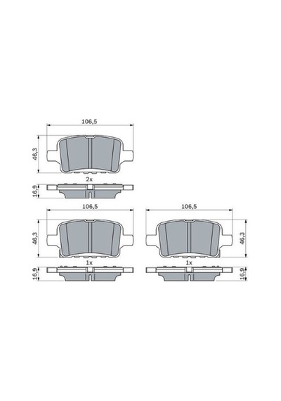 Opel Insignia B 1.5 2017-2024 Bosch Arka Balata Wva22835