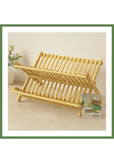 Bezos Bambu Tezgah Üstü Bulaşıklık Ve Tabaklık 46x33 Cm Hb006
