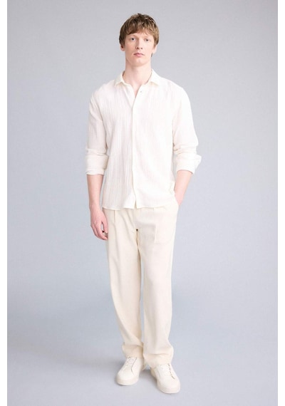Defacto Yumuşak Dokulu Relax Fit Pantolon G8149ax26smbg734 Bej-bg734
