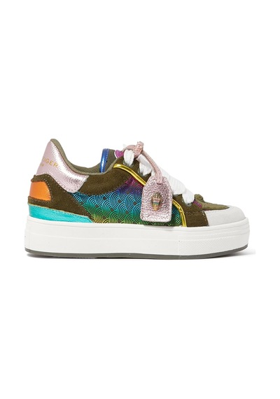 Kurt Geiger Çocuklar Için Güneybank Etiket Spor Ayakkabıları Açık Yeşil