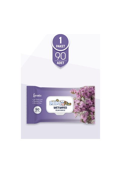 Pedo Lavanta Kokulu Islak Mendil 90 Adet