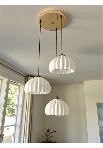 Solis Modern 3 Lü Sarkıt Avize Salon Ve Mutfak Aydınlatması Şık Bohem Tarz Nestvibe Altın