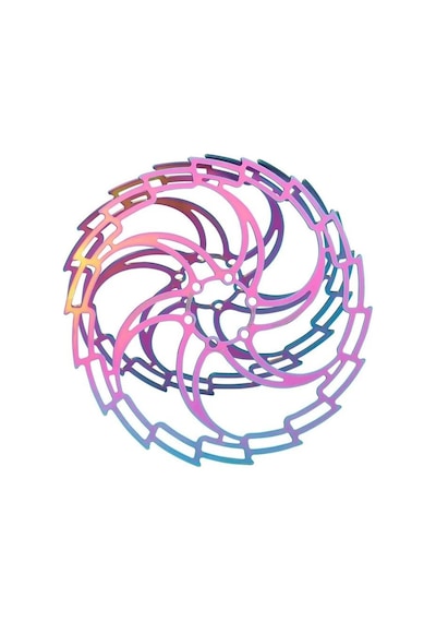 Pro 180 Mm Bukalemun Rotor Bisiklet Disk Fren Rotoru 160mm 6 Vida Mtb Ultra Hafif Rainbow Rotor