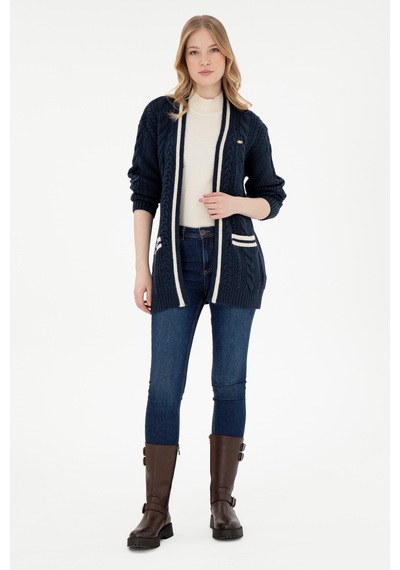U.s. Polo Assn. Kadın Lacivert Hırka Triko 50293071-vr033 Lacivert