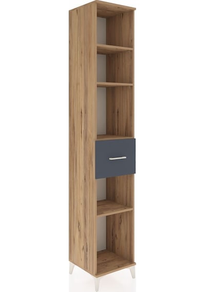 Hyperion Dolap 4 Raflı Tek Çekmeceli 44x44x243 Çam-antrasit Atlas Çam Hyperion Dolap 4 Raflı Tek Çekmeceli 44x44x243 Çam-antrasit Atlas Çam